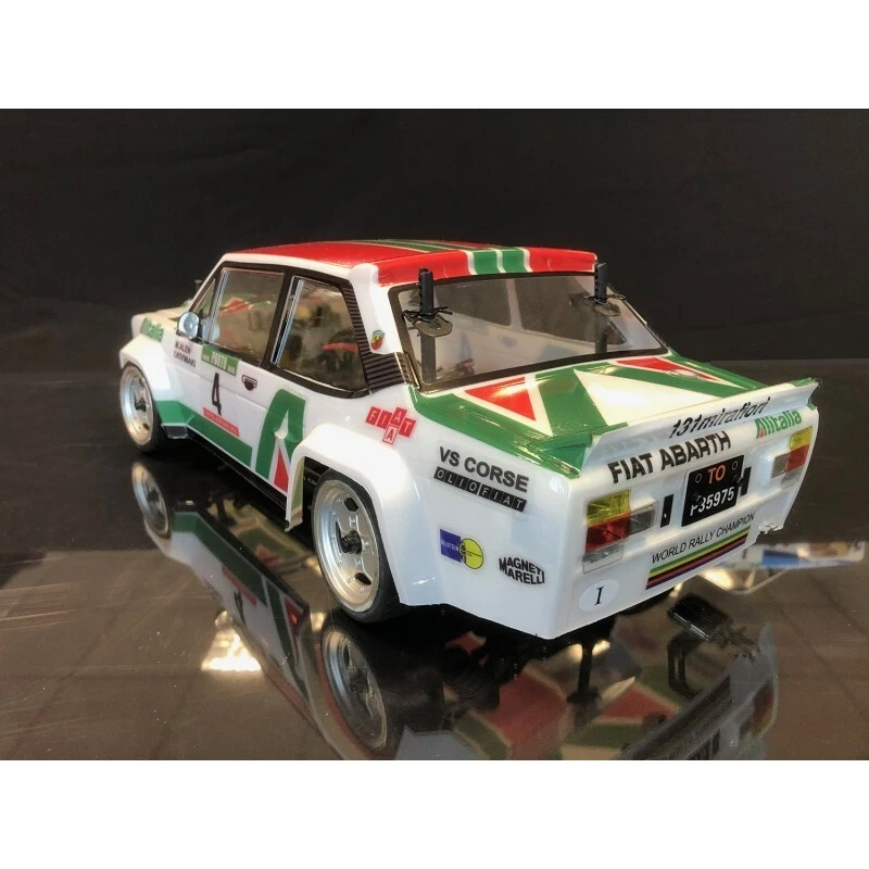 The Rally Legends Fiat 131 Abarth Alitalia Clear RC Car Body + Decals 1/10 4wd - Image 3 of 4