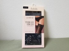 new Fredericks of hollywood black lace top fishnet thigh high