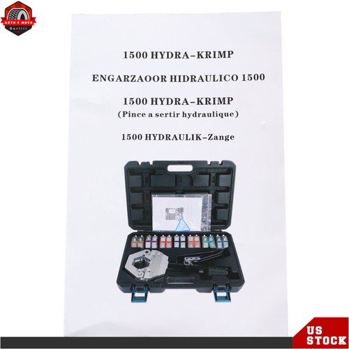 IG-71500 Crimping Tool A/C Hose Crimper Hydraulic Clamp A/C Set with 7 Die Set - Picture 12 of 12