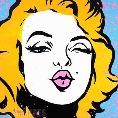 Marilyn Monroe - Original Pop Art Painting By Babes Kopp - Andy Warhol Portrait