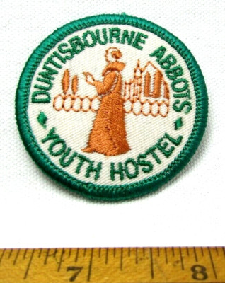 Vintage Duntisbourne Abbots Youth Hostel Patch Cirencester UK Backpacker Hiker