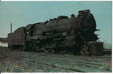 Pennsylvania 3752 TRAIN Engine  K4 Pacific South Amboy New Jersey Postcard 1954