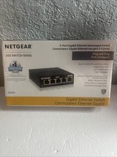 NETGEAR 5-Port Gigabit Ethernet Unmanaged Switch GS305-300PAS New In Box
