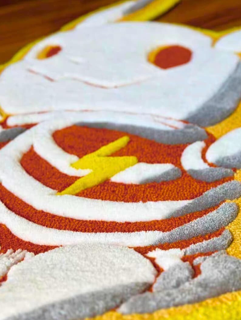 Thiccachu Pikachu Pokémon Pokémon Area Rug - Handmade - Rug