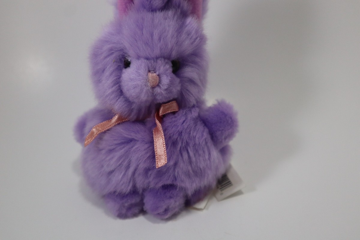 EBOT plush purple Bunny Rabbit vintage plush RUSS BERRIE small