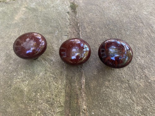3pcs Vintage Original Hardware Bennington Door Knobs - Brown - Picture 2 of 6