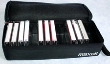 (10) Vintage Mixed 90 min TDK Sony Memorex w/ Maxell 15 Tape Case