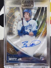 Bobby Witt Jr 2022 Topps Tek Clearly Authentic Rookie Auto /99 
