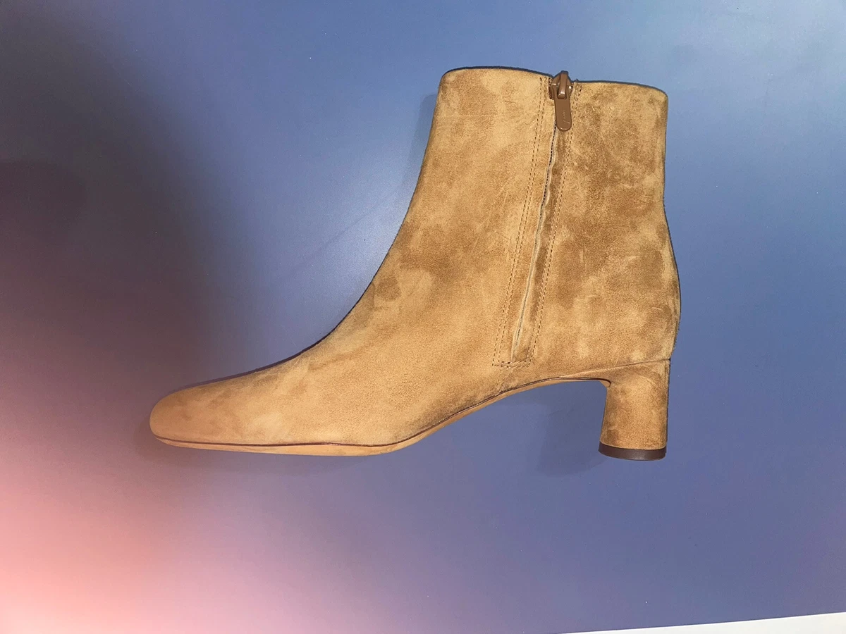 395 NEW VINCE Suede Hilda Ankle Boots Light Brown Size US 7 EU 37
