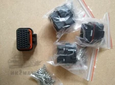 DTA T2i T2 T4 S40 INC 34 PIN CONNECTOR LOOM PLUG MOTEC LINK HALTECH 3 PEG