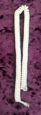 Classic Vintage 12ft White Coiled Telephone Cord, Great Condition