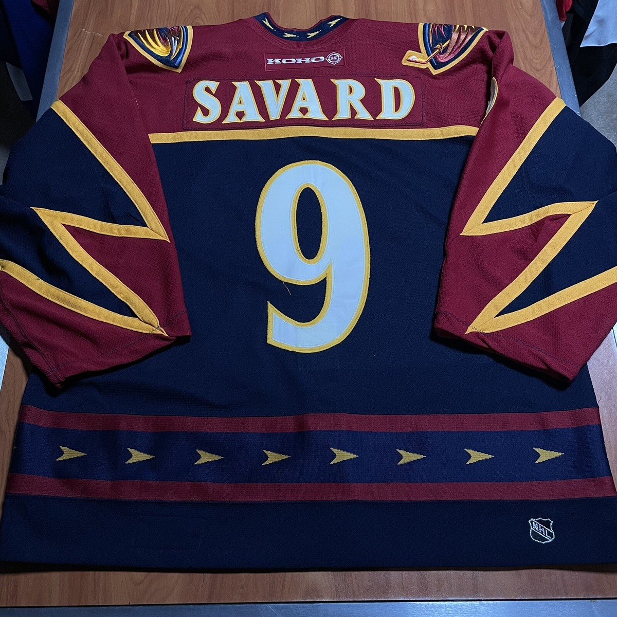Game Worn Marc Savard Atlanta Thrashers 2002-03 NHL Jersey Used 