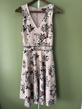 pretty miss selfridge fit and flare evening holiday dress size 10