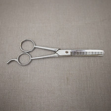 Vintage Thinning Shears Scissors Made in Italy Stainless Steel Barbers Tool