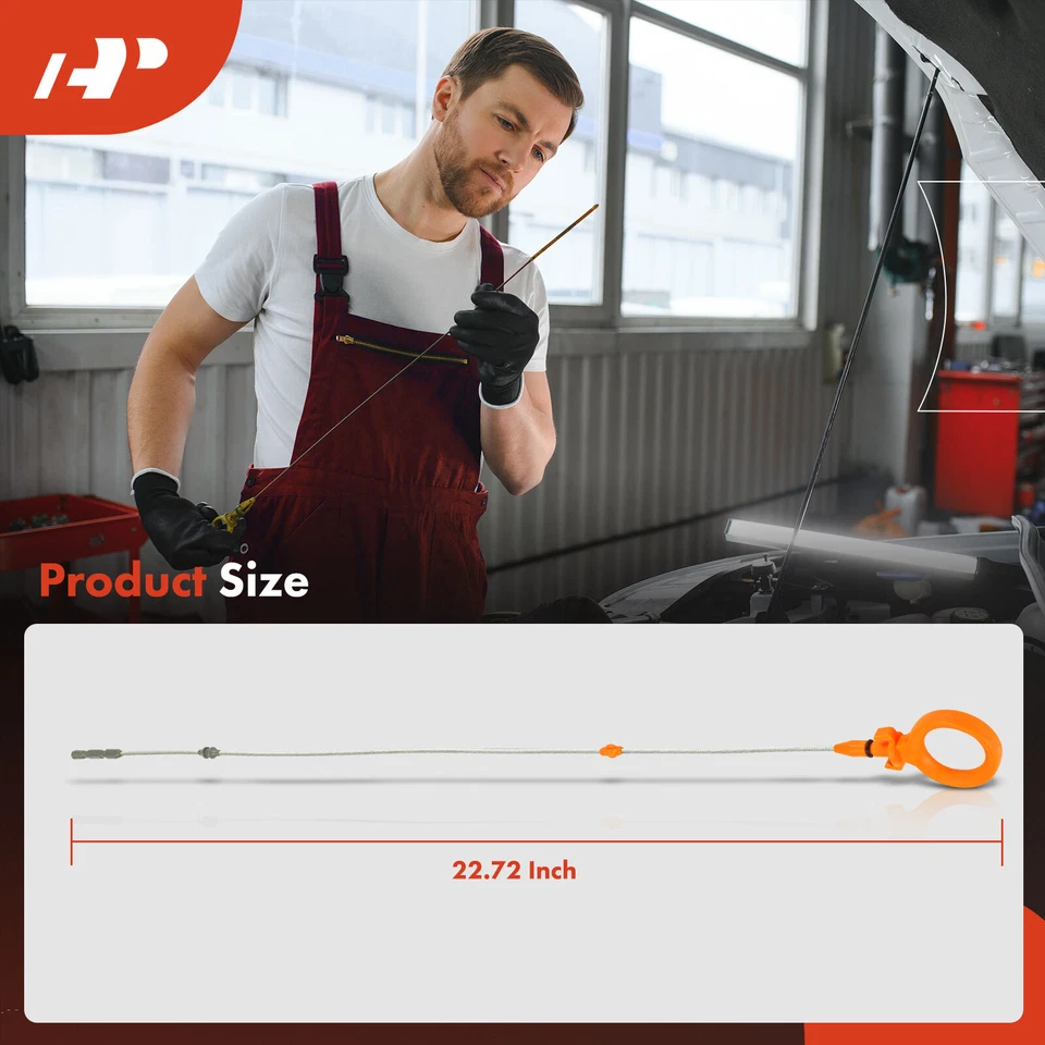 Varilla de medición de aceite de motor A-Premium con sello para Audi A4 A4 Quattro 2005-2009 L4 2,0 L Foto 3 de 4