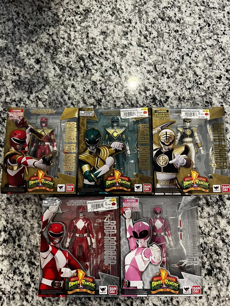 Mighty Morphin Power Rangers SH Figuarts Collection Bandai 20th Anniversary  Lot