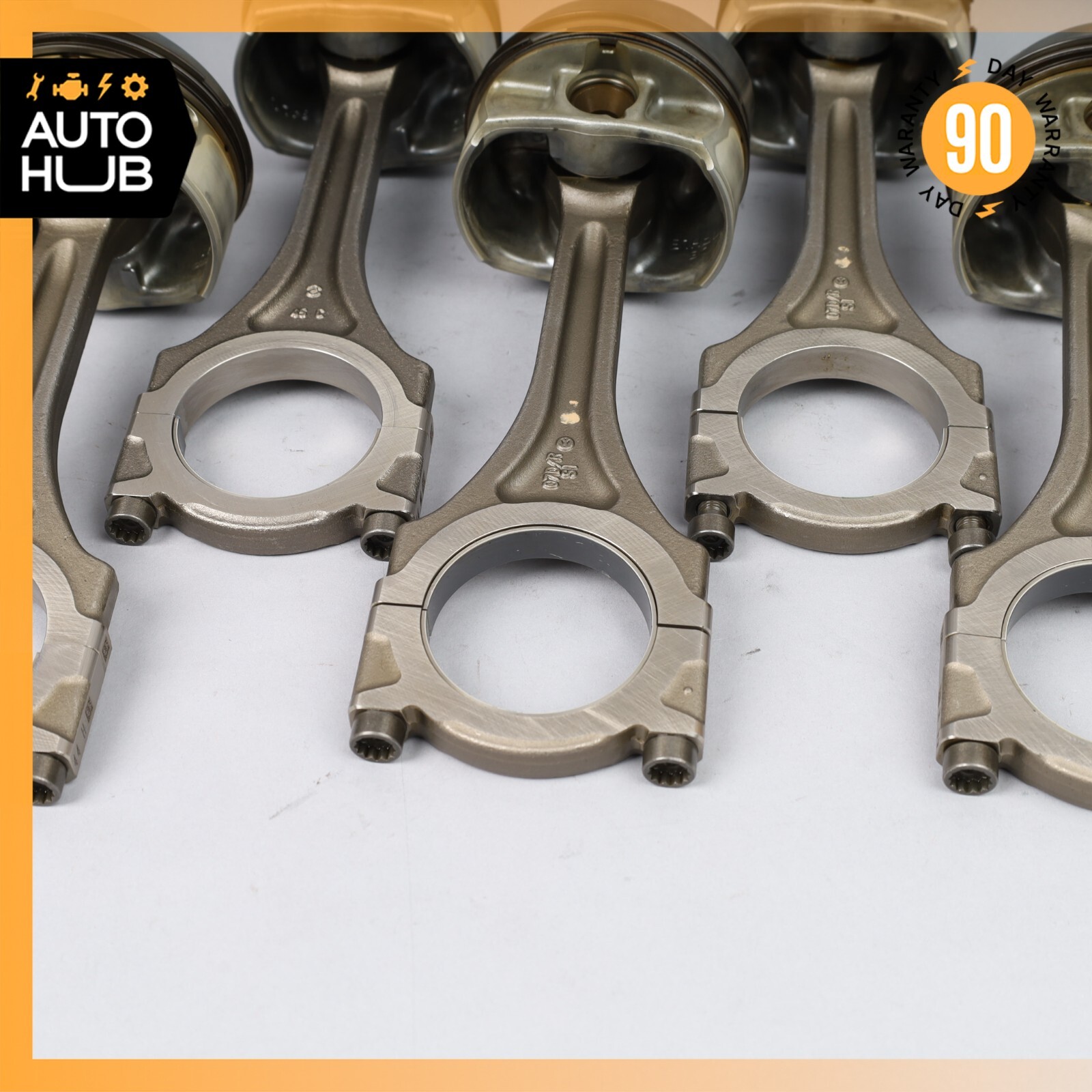 03-13 Bentley Continental GTC GT 6.0L Engine Motor Piston Connecting Rod Set 59k