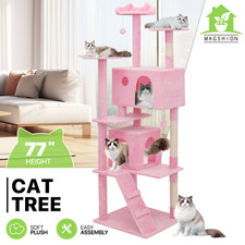 Big Cat Tree Condo Tower Large Kitten Playing House 77" Center Activity for Rest
