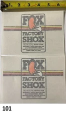Fox Factory Shox decal sticker RM YZ KX CR 125 250 360 400 500 WORKS Moto X Fox