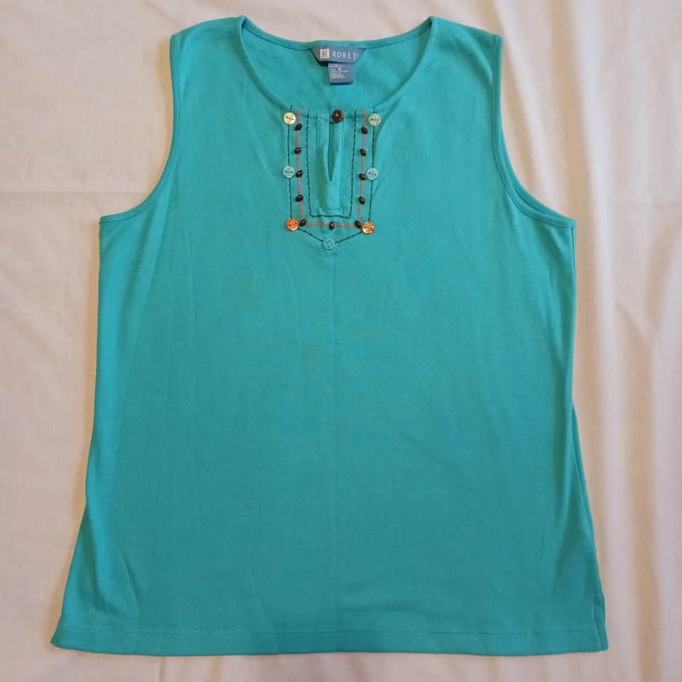 3 Koret女式M串珠刺绣无袖背心 — 第 2/4 张图片