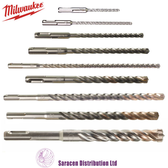 MILWAUKEE MX4 4 CUTTER SDS+ DRILL BIT VARIOUS SIZES AVAILABLE MILWAUKEE MX4 4 CUTTER SDS+ DRILL BIT VARIOUS SIZES AVAILABLE