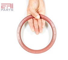 EAI 150x180x15mm FPM/FKM Oil Shaft Rotary Seal w/ Stainless Steel Spring Dbl Lip