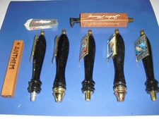 Lot of 8 Beer Tap Handles! Oggis Left Coast Brewing Coors Light John Henry 03