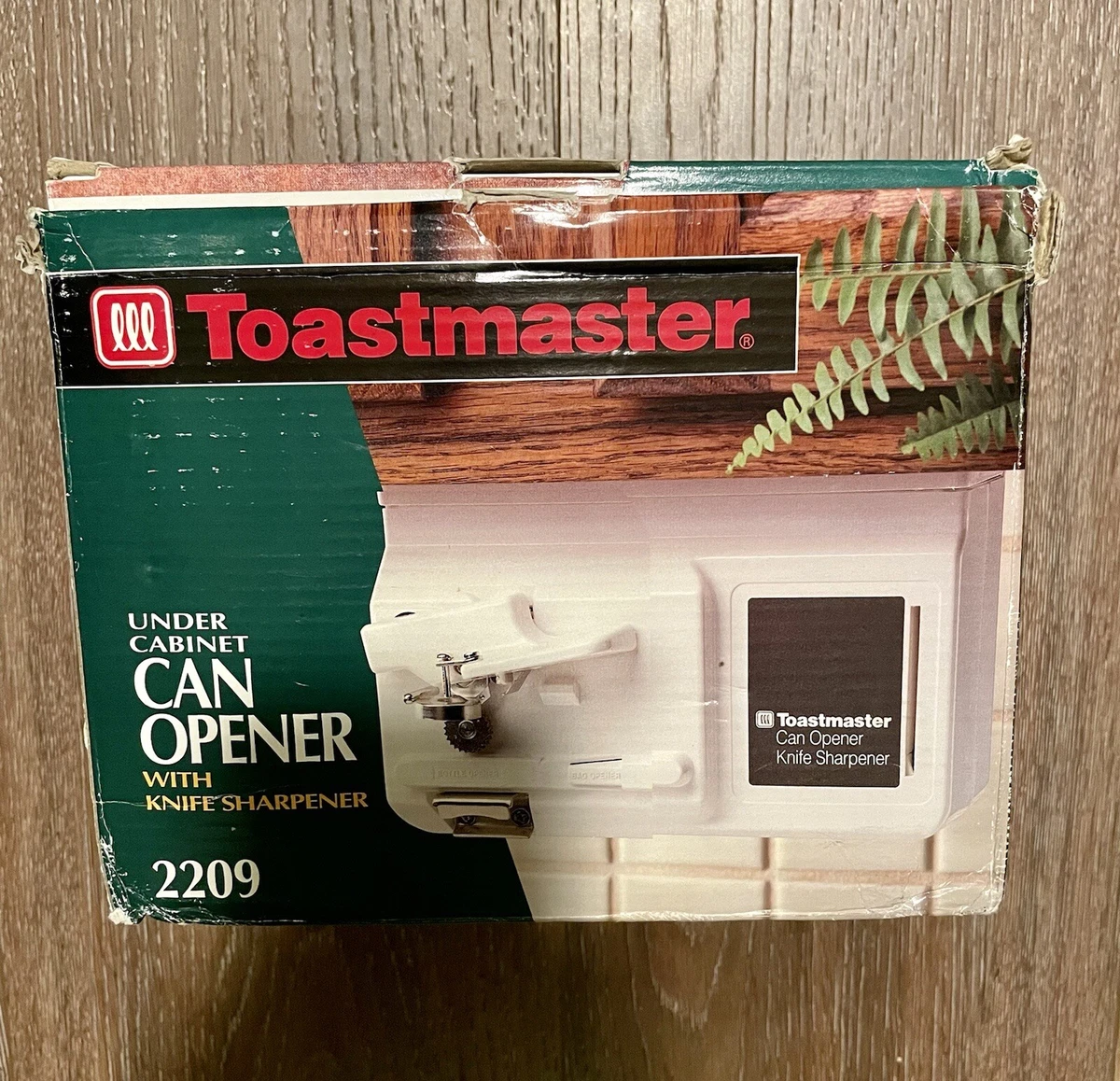 Toastmaster 2209 Under Cabinet Electric Can Opener New Open Box