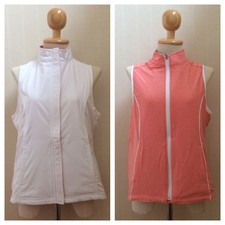 Nwt Magnolia Lane Tech Reversible Full Zip Sleeveless Woman Top Vest Jacket S