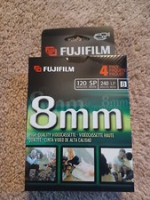 Fuji 8mm Videocassette P6-120 Camcorder Cassette Tapes - 4 Pack New