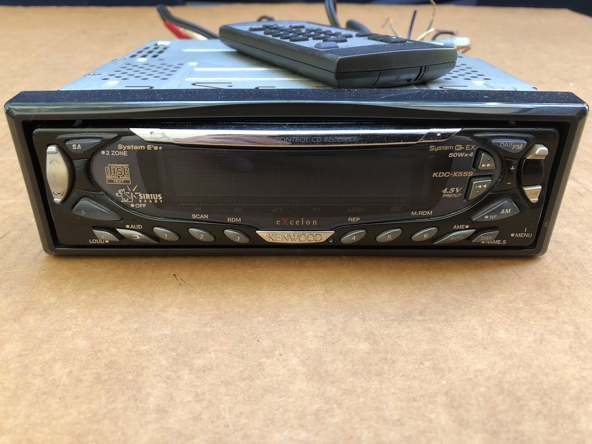 Old School Kenwood KDC-X559 Car Auto In Dash CD Unit! Sub Out EQ 
