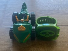 VTech PJ Masks Super Gekko GREEN Watch Tested Works + Car