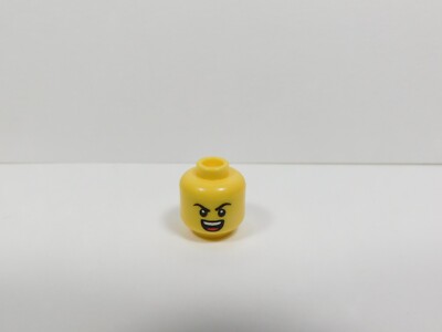 LEGO Yellow Male Boy Dual Sided Head Mouth Open Raised Eyebrows Minifig K13