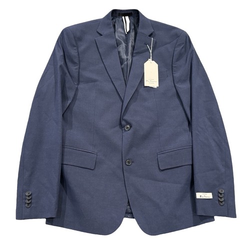 Ben Sherman Men's Skinny-Fit Suit Jacket, Grey Blue Plaid, 38R | eBay