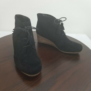 dr scholls black wedge booties