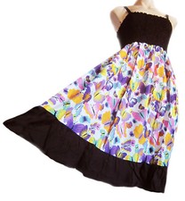 Strappy summer/ beach dress, elasticated, new, size 10-16 black butterflies,new