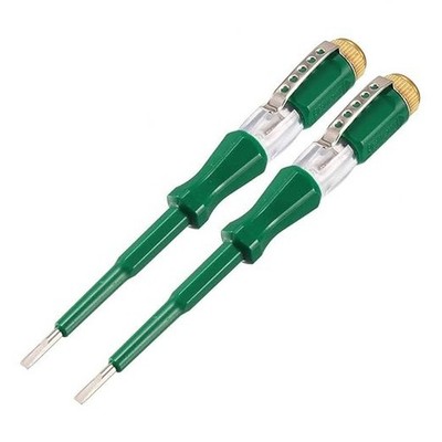 uxcell Voltage Tester AC 100-500V with 3mm Slotted Screwdriver with Clip (1564)T