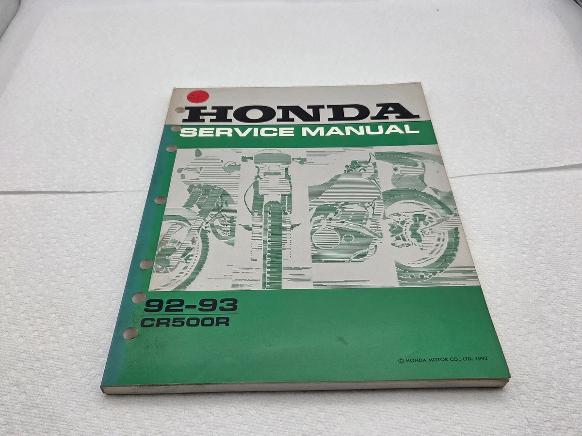 25+ CR500R Motorcycle Service & Repair Manuals for sale | Updated