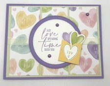 Stampin' Up Candy Valentine's Day Card w/Env UNLIMITED CARDS SHIP FOR 4.95