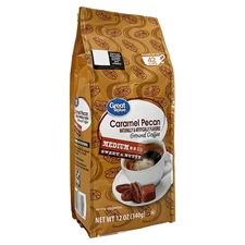 Great Value Caramel Pecan Ground Coffee,sweet and nutty flavor  12 oz...