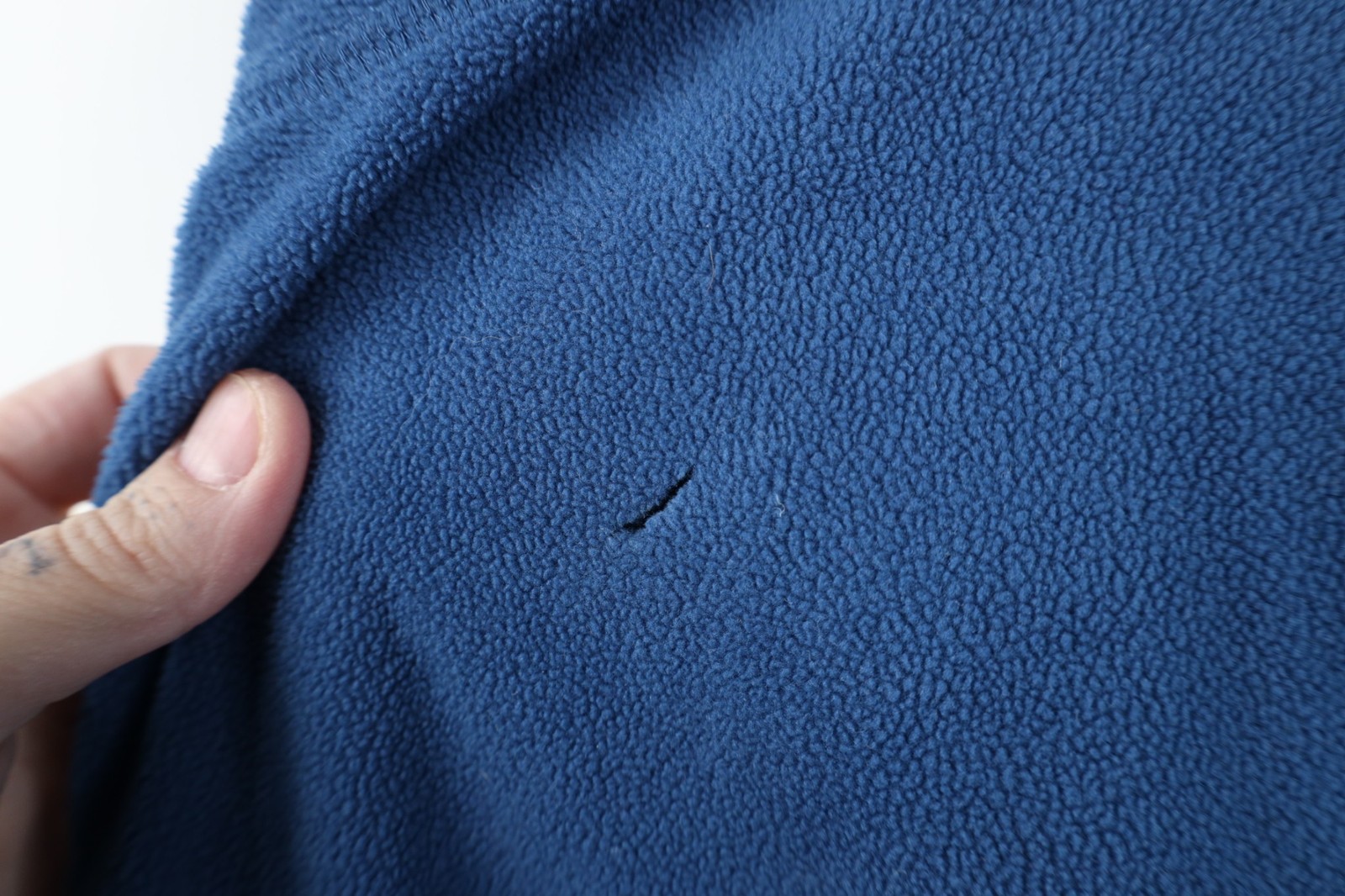 Vtg Y2K Columbia Mens XL Distressed Lightweight Fleece 1/4 Half Zip Sweater Blue thumbnail 5