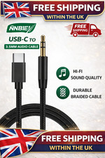 Image of Aux Cable USB-C Type C to 3.5mm Samsung iPhone For Car Stereo Audio Adapter Jack