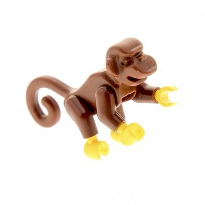 NEW LEGO Monkey - Brown -Yellow Hands Wildlife Animal(Read Description)