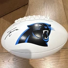 Carolina Panthers Tetairoa McMillan Signed NFL Football Ball Original.
