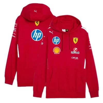 🔥2025 Scuderia Ferrari F1 Pullover Hooded Sweatshirt Mens Team Hoodies Top UK