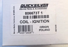 GENUINE MERCURY MARINE QUICKSILVER 806673T1 Marine Ignition Coil 806673 806673T