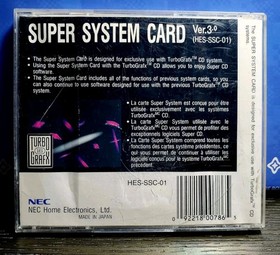 TurboGrafx 16 CD Super System Card 3.0 AUTHENTIC CIB COMPLETE TESTED USA ENGLISH