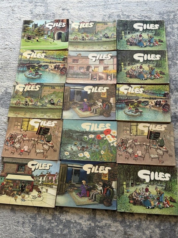 Bundle 15 x Giles Cartoon Books Twentieth Series Lot Family Classics 20th