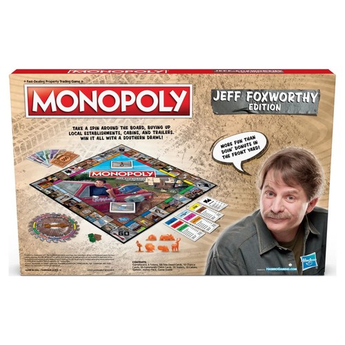 LOT OF 5 Monopoly Jeff Foxworthy Edition Classic Board Game 2-6 Players Hasbro - Picture 4 of 7