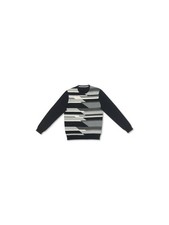 ALFANI Mens Gray Geometric Crew Neck Classic Fit Cotton Pullover Sweater L